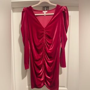 Leith Pink Velvet Cocktail Dress 💖